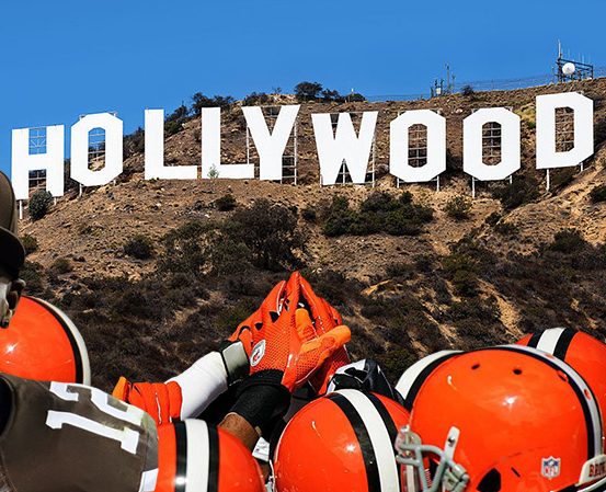 Josh Gordon Cleveland Browns Backers Los Angeles Hollywood Sign