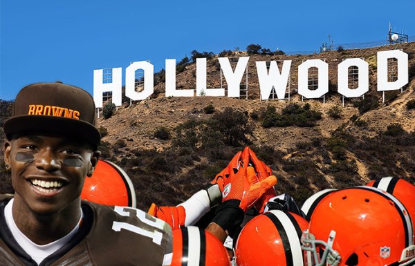 Josh Gordon Cleveland Browns Backers Los Angeles Hollywood Sign
